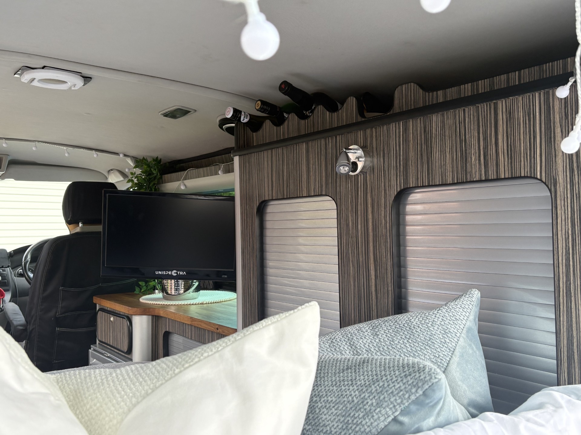 Smart TV inside the campervan